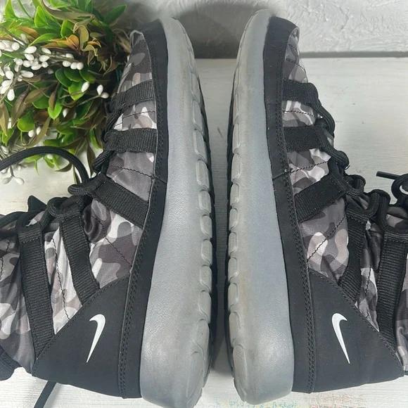 Nike Roshe One Hi Sneakerboots Camouflage Lined Cold Weather Sneakerboot 8 1/2 - Picture 11 of 15